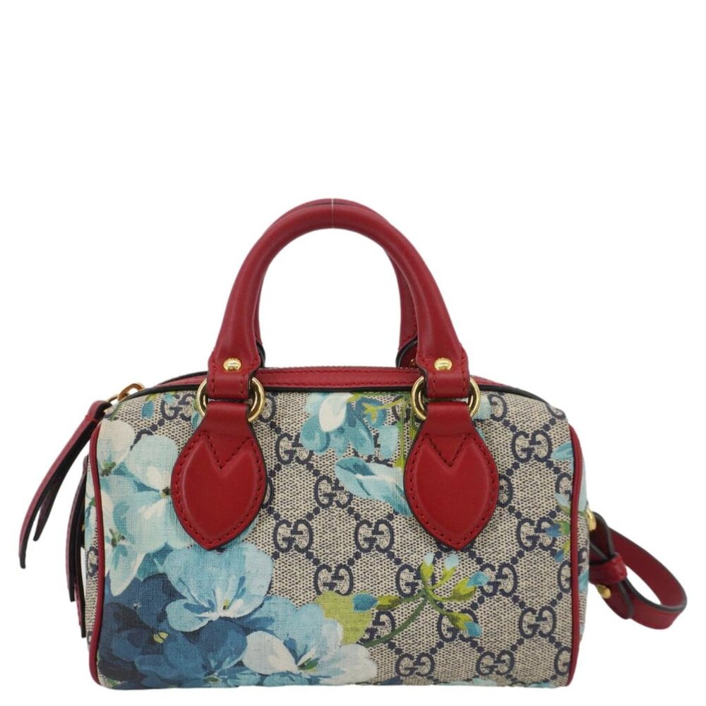 Gucci  Mini Blooms GG Supreme Canvas Top Handle Crossbody Bag Multicolor 546312 - Picture 4 of 16